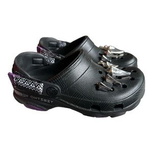 CROCS Black and Silver Kids Shoes